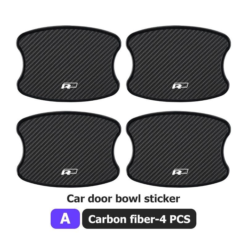 QEJMX1 Car Door Sticker Scratches Resistant Cover Auto Handle Protection Film Exterior Styling For Volkswagen VW Beetle CC B5 B6 B7 EOS