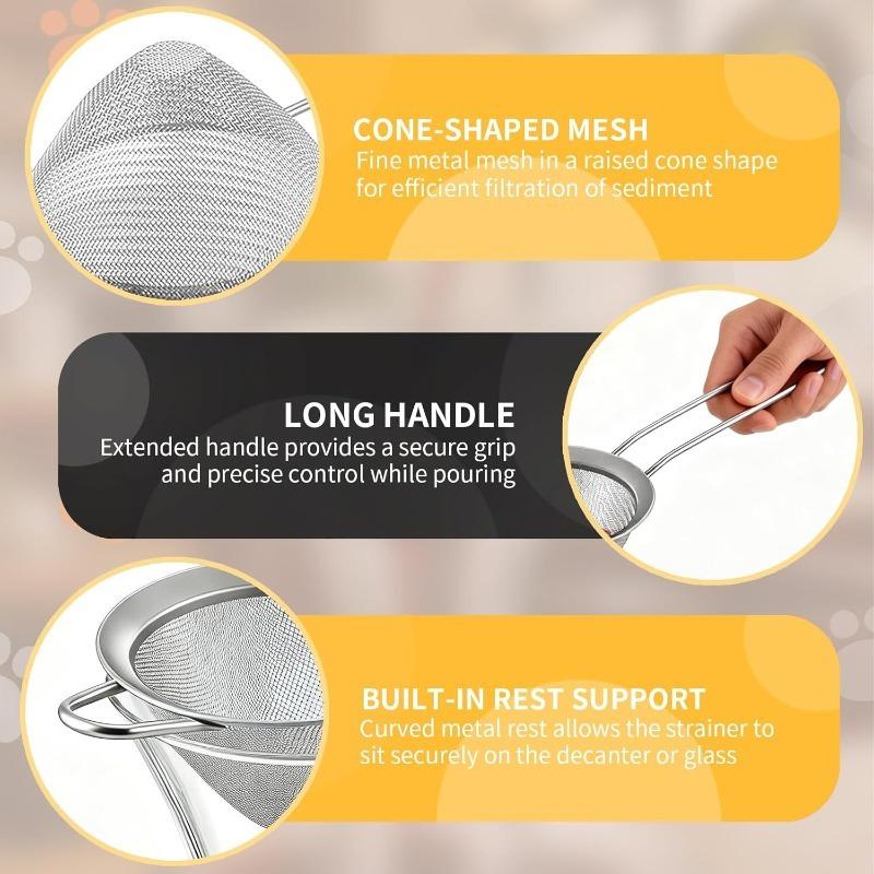 Japanese Style Stainless Steel Soy Milk Filter Fine Mesh Strainer Home Juice Extractor Residue Separator Kitchen Small Colander
