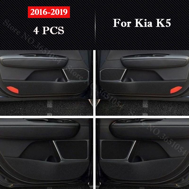 Для Kia K5 2011-2026 2026 Накладки на двери автомобиля от пинков Наклейки для защиты бардачка Коврики Пленка устойчивая к царапинам Аксессуары для интерьера