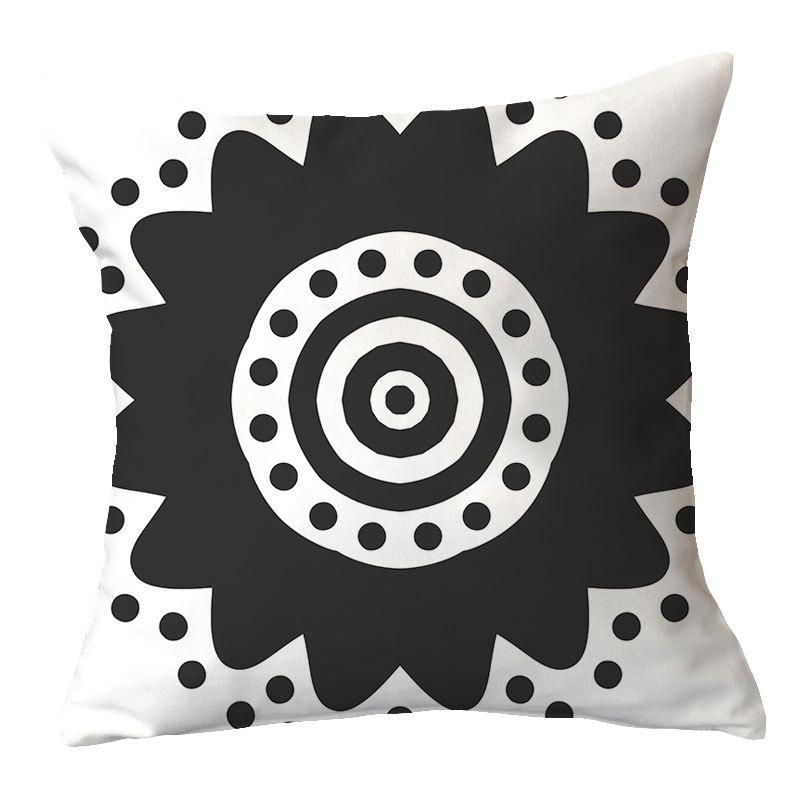 Simple New Square Geometric Plush Pillowcase Home Fabric Sofa Pillow Cushion Cover