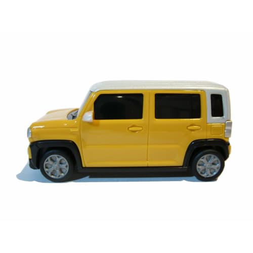 SUZUKI New Hustler Pull-Back Car Diecast Model Car Color Sample Active Yellow and White Two-Tone