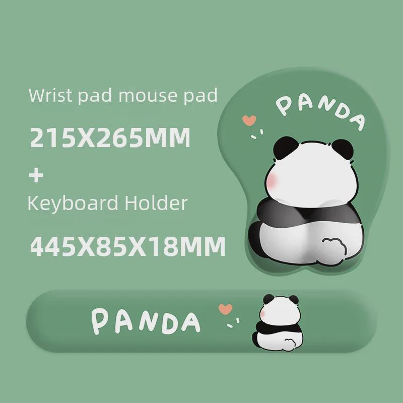 Подставка для запястья мыши Panda Mouse Pad - мягкий силиконовый коврик для офиса или ноутбука