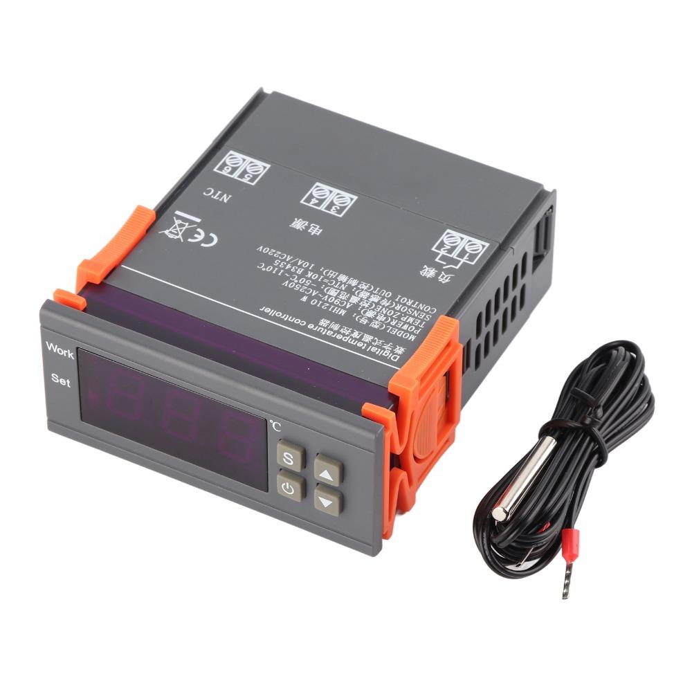 AC 90V~250V Digital Temperature Controller MH1210W Digital Thermostat Temperature Calibration