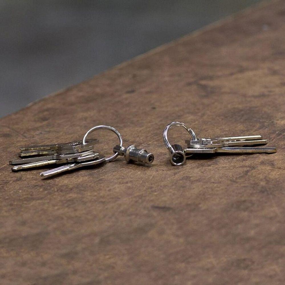 Карабины для выживания с двумя головками, съемные, съемные, дужки, брелки для ключей, брелок, держатель для ключей