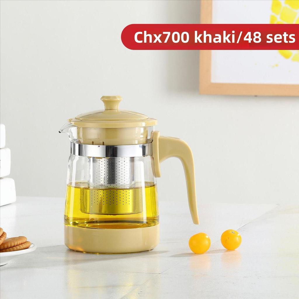 Чайник из термостойкого стекла большой емкости с фильтром для чая Кунг-фу