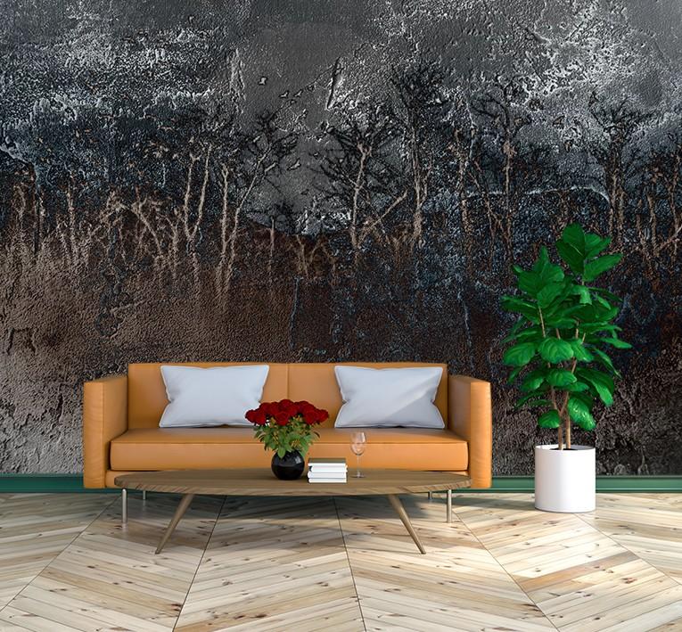 Обои Коричневое Ночное Дерево