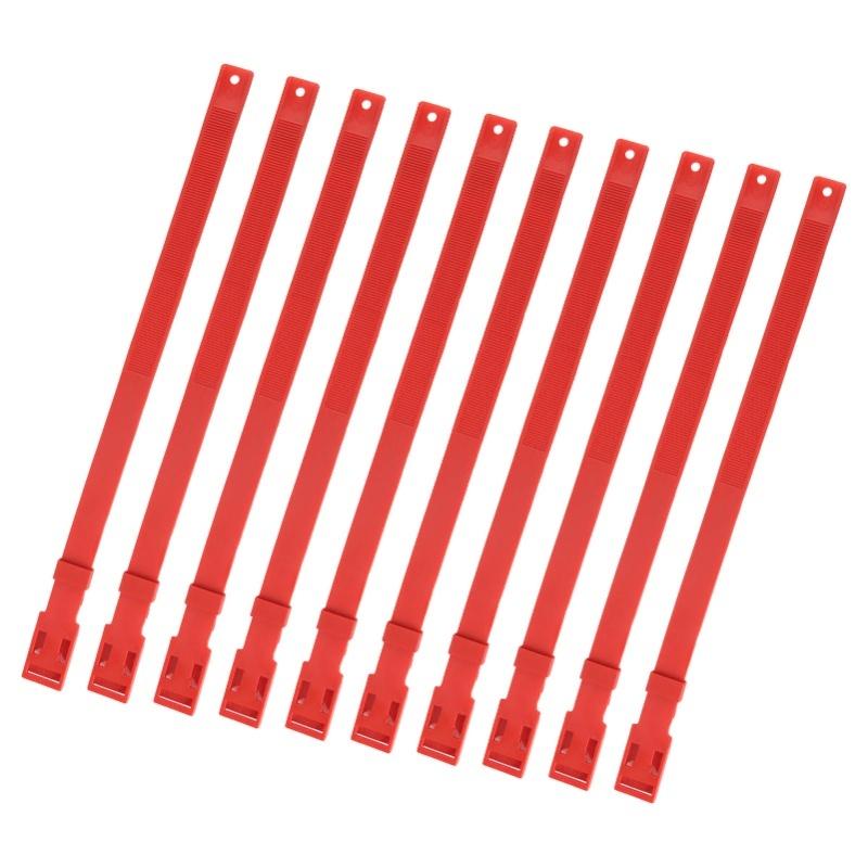 10 шт. Ошейник для козы ПУ 23 дюйма Регулируемый ошейник для скота Для сельскохозяйственных животных Корова Лошадь Овца Красный