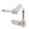6.35mm 1/4'' Male Plug 90 Microphone Audio Guitar Electric Bass Cable Connector