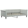 VidaXL Daybed with Mattress Light Grey 90x190 Cm Velvet 3197760