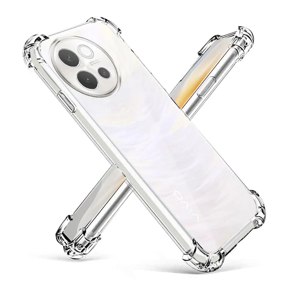 For Vivo V40 Lite Case Clear Silicone Soft Phone Case For Vivo V40 Lite V40Lite Transparent Shockproof Airbag Protect Back Cover