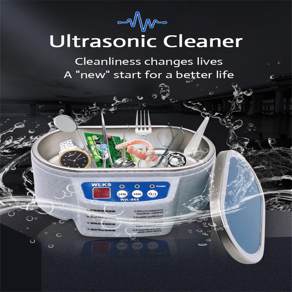 30w/50w Digital Ultrasonic Cleaner Dual Frequency Vibration Ultrasonic Bath Jewelry Parts Glasses Circuit Board Cleaning Machine