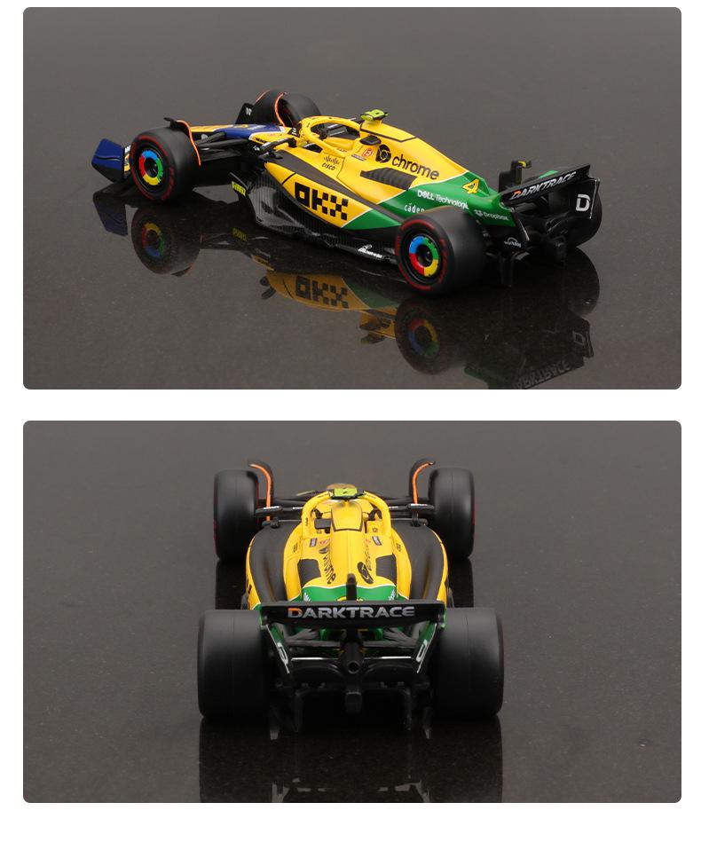 Ббураго 1:43 McLaren MCL38 2024 Гонка Формулы-1 Монако Модель сплавной машины