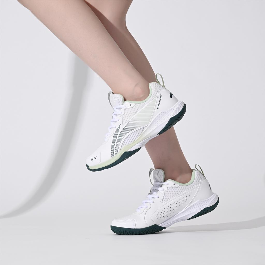 Бадминтонные кроссовки Li Ning Унисекс Низкие Стандартные Белый/Изумрудно-зеленый AYTU011-3