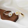 Rotatable Daisy Flower Adjustable Open Ring - Decompression Women's Jewelry