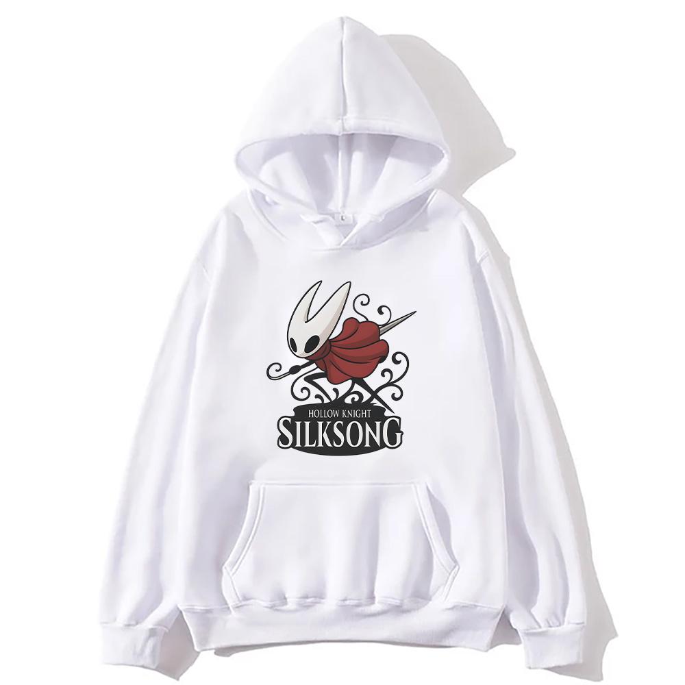 Hollow Knight Silksong Graphic Hoodie Male Women Fashion Oversized Sweatshirts Hollow Video Game Fan Pullovers High Street Hoody