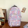 Студенческий школьный рюкзак большой емкости с кроликом, женский рюкзак с принтом