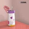 Kids Stainless Steel Straw Thermos Mug with Case Cartoon Leak-Proof Vacuum Flask Children Thermal Water Bottle Thermocup