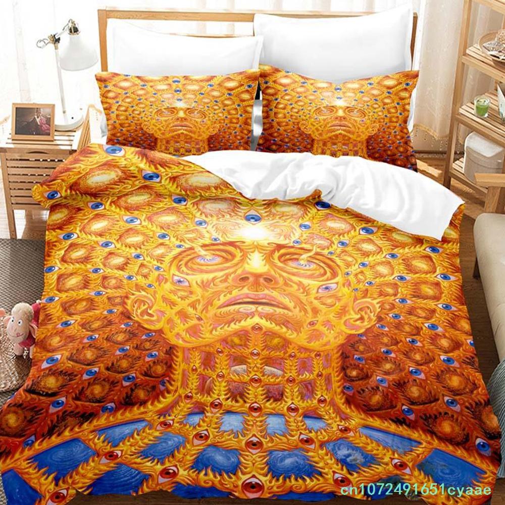 Новый комплект постельного белья Alex Grey Односпальный Twin Full Queen King Размер Комплект постельного белья для спальни взрослого ребенка Комплекты пододеяльников Аниме Parure De Lit Кровать