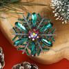 High-Grade Diamond-Encrusted Exquisite Alloy Snowflake Brooch Brooch Brooch Fashion Versatile Clothing Accessories