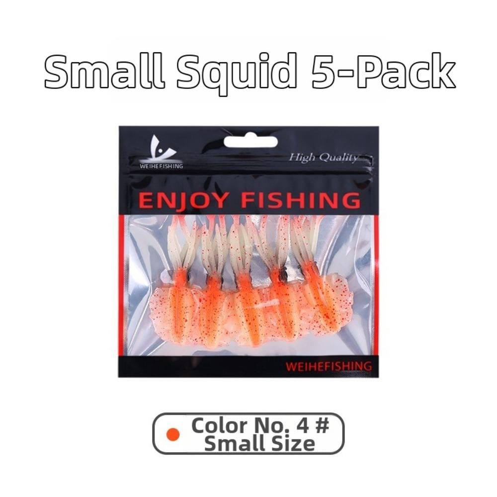 Lifelike Design Squid Fishing Bait Soft Material PVC Swimbait 2026 Fishing Lure Fishing