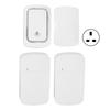 Беспроводной дверной звонок, комплект, не требующий батареек, самозаряжающийся дверной звонок, 2 приемника, водонепроницаемый беспроводной дверной звонок AC