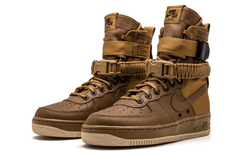 Nike SF Air Force 1 Золотисто-бежевый Женский 857872-200