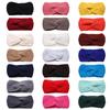 Solid Women Hair Accessories Knitting Headwear Head Wrap Crochet Turban Weaving Cross Headband