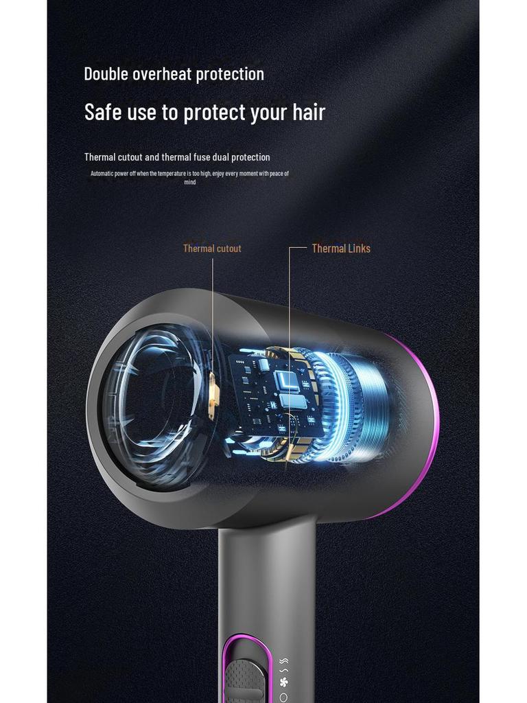 Dual-Mode High-Power Negative Ion Hair Dryer for Home, Dorm, and Salon Use