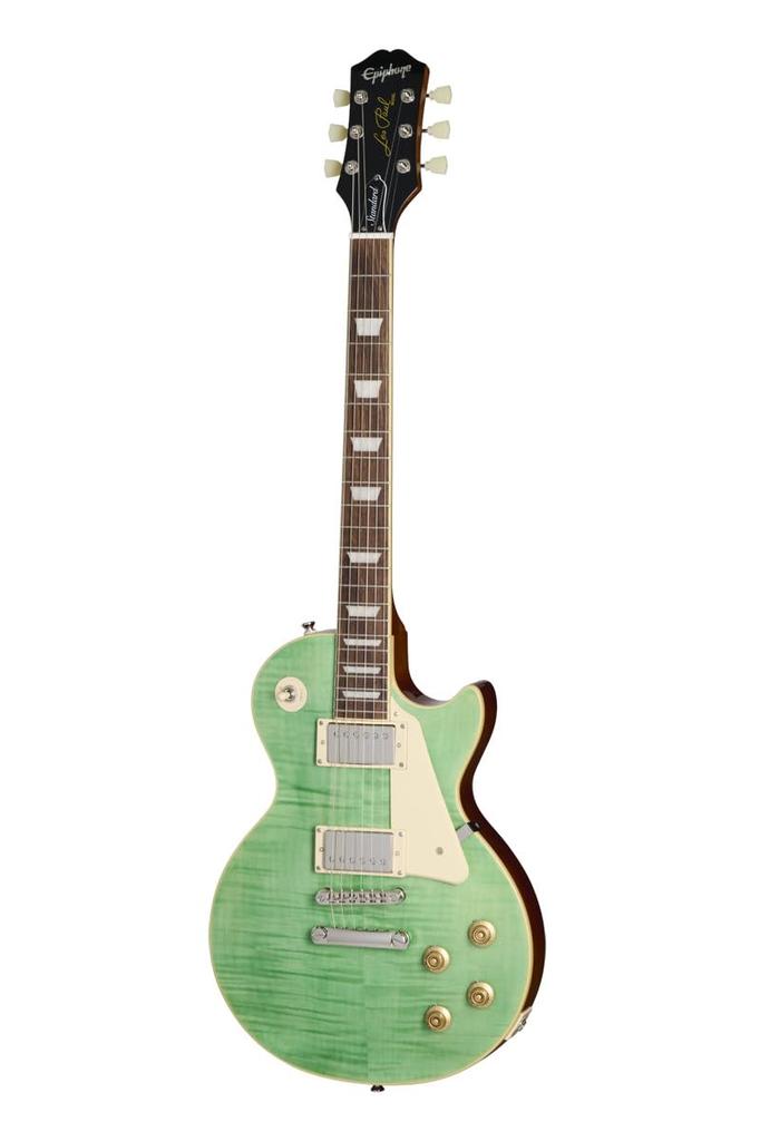 От Gibson Les Paul Standard 50s Figured Seafoam Green Epiphone Les Paul Epiphone/Inspired