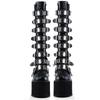 Brand Design Female Wedges High Heels Thigh High Boots Fashion Black Platform Boots Women 2025 Gothic Cosplay Shoes Woman Mujer