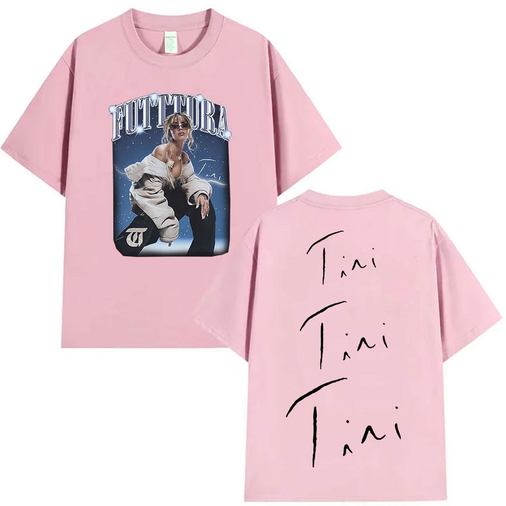 Singer TINI STOESSEL Futtura Tour New Album 2026 Graphic Tshirts Unisex Women Fashion Harajuku Short Sleeve Cotton Tees Streetwear