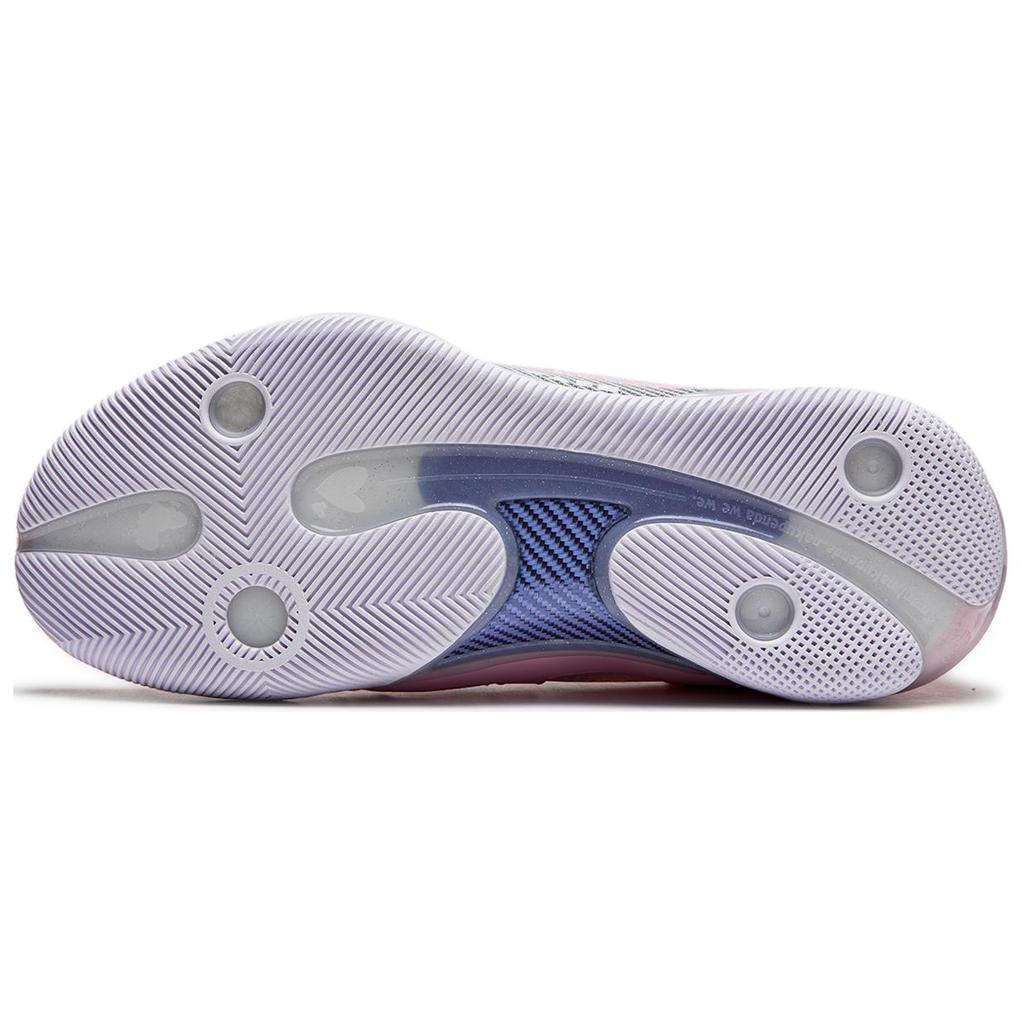 Li Ning Wade 808 4 Ультраамортизация Износостойкие Легкие Упругие Низкие Баскетбольные Кроссовки Мужские Розовые ABAU031-6