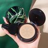 CC Cream with Mushroom Powder Puff Full Coverage Color Correcting Foundation Cream Hydrating Long Lasting Oil Control Natural Lightweight Concealer