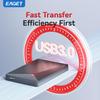 EAGET Dual-Disk Portable Hard Drive - Expand Storage, Boost PC Speed, Plug and Play for PC, Mac, Android