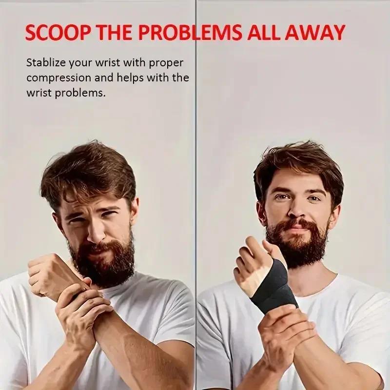 Adjustable Wrist Brace Support - Breathable Carpal Tunnel Relief for Left/Right Hand, Lightweight Fitness & Recovery Sleeve
