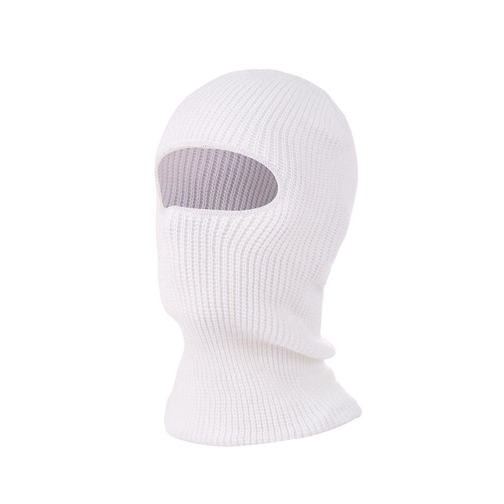 Winter Climbing Three-Hole Woolen Balaclava - Full Face Windproof Mask for Outdoor Cycling