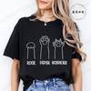 Rock Paper Scissors Tshirt Funny Cat Paw Print T-Shirt Summer Fashion Cat Lover Tshirt Women Men Short Sleeve Tee Shirt Clothing