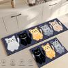 Cat Long Non-Slip Kitchen Rugs Bedroom Decorative Rug, Kitchen Mat For Livingroom, Laundry Room, Entry Door, Home Floor Carpet