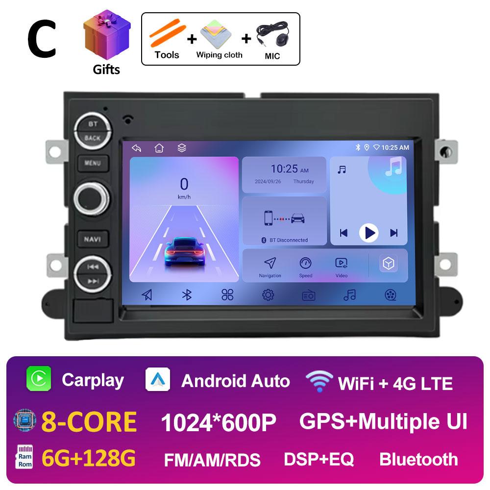 For Ford 500 F150 Android Smart System 7 inch Car Video Multimedia Player Bluetooth DSP Stereo 2.5D Touch Screen Head Unit WIFI