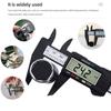 150mm Digital Vernier Calipers LCD Electronic Carbon Fiber Gauge 0.1mm Micrometer Digital Ruler Height Depth Measuring Tool