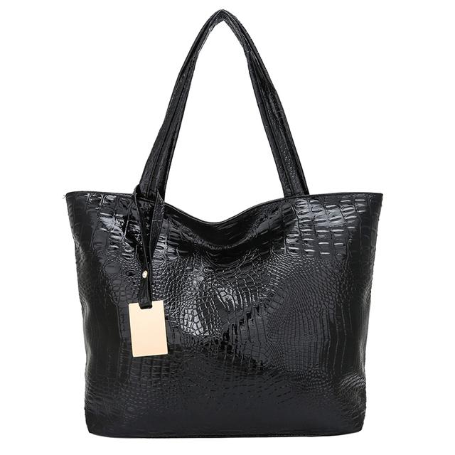 Women's Handbag and Backpack Vintage Women Alligator Pattern PU Leather Shoulder Shopping Bag Ladies Casual Large Capacity Tote Handbag