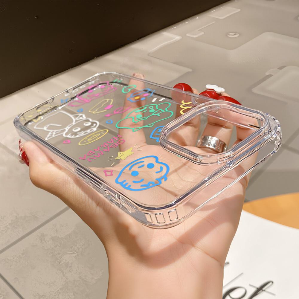 Acrylic Phone Case For iPhone 11 13 16 ProMax Case iPhone 13 14 15 ProMax 12 13 ProMax Case Samsung A55 A05S A54 A06 S22 A15 S23 A12 A22 A52S Cartoon