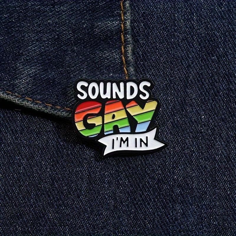 1/2pcs LGBT Sounds Gay Pins Set Cartoon Rainbow Brooch Pride Month Decoration Medal Additions Fashion Unique Lapel Backpack