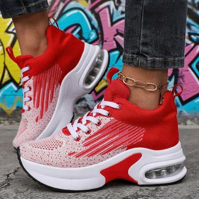 Трендовые женские кроссовки для увеличения роста, дышащие, противоскользящие, для ходьбы, универсальная спортивная обувь для увеличения роста на все случаи жизни