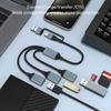 Адаптер USB Type C к USB 2.0 Адаптер Type C Папа к 3 USB 2.0 Мама Кабель-разветвитель Type C OTG Разъем для ноутбука