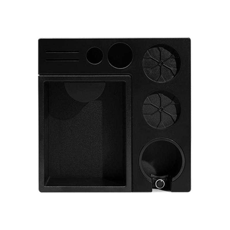 Прочная АБС-пластиковая станция для кофейных инструментов с съемным нок-боксом и эргономичной планировкой для эффективной организации процесса приготовления кофе