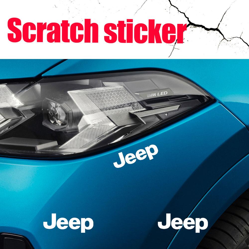 4pcs PVC Car Emblem Stickers Window Body Badge Decoration Decal For JEEP Renegade Grand Cherokee Trail Patriot Compass Wrangler AJO1