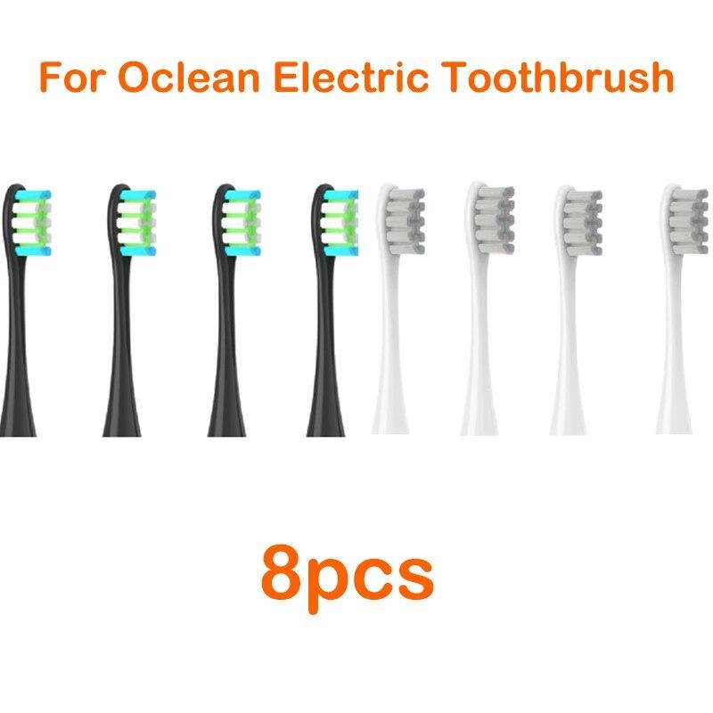 Сменные насадки для Oclean Flow/x/X Pro/ Z1/ F1/ One/ Air 2 /se, мягкие насадки для зубной щетки Dupont Sonic, вакуумная щетина, 8 шт.