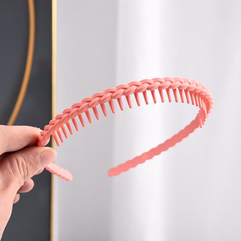 Нескользящий обруч для волос 2023 для женщин: Стильная прессованная повязка на голову с зубцами для умывания лица и создания образа знаменитой шпильки