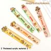 Creative 15Cm Capybara Ruler School Office Supplies Wavy Lines Drawing Tools Acrylic Cute Cartoon Straight Ruler Stationery